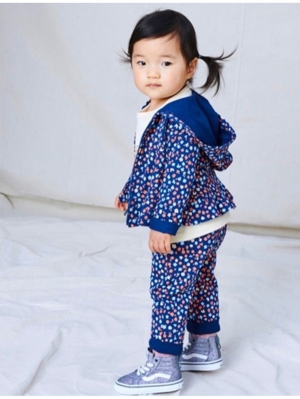 Tea Collection Set Floral Sz 9-12 Months EUC